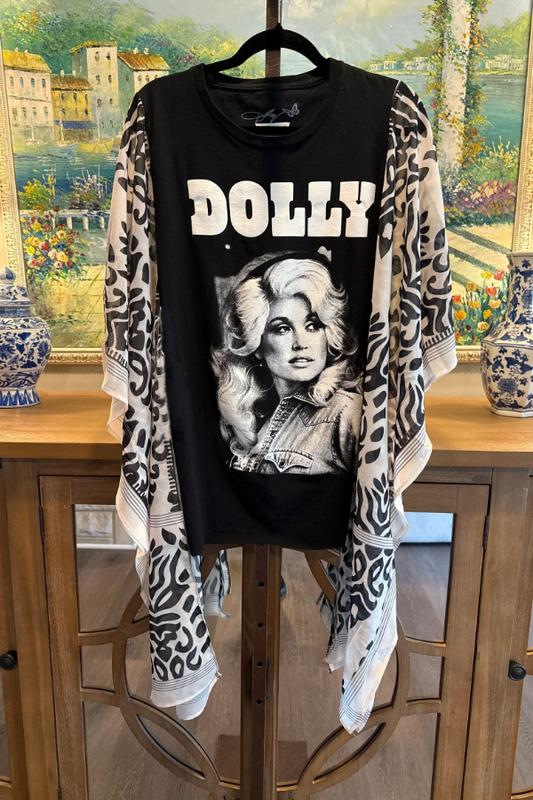 Roper Band Tee Dolly Parton Print Mix & Match Tee(No Patch)