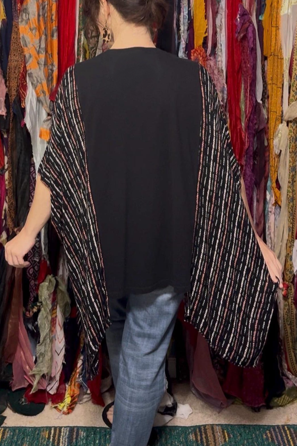 Foo Fighters Retro-print Batwing-sleeve Top