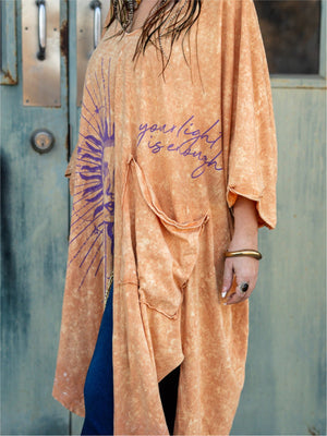 Dream Split Sun Printed Muu Tee