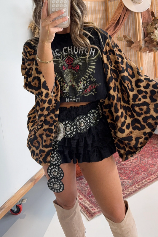Eric Church Mix & Match Tee Black Cheetah