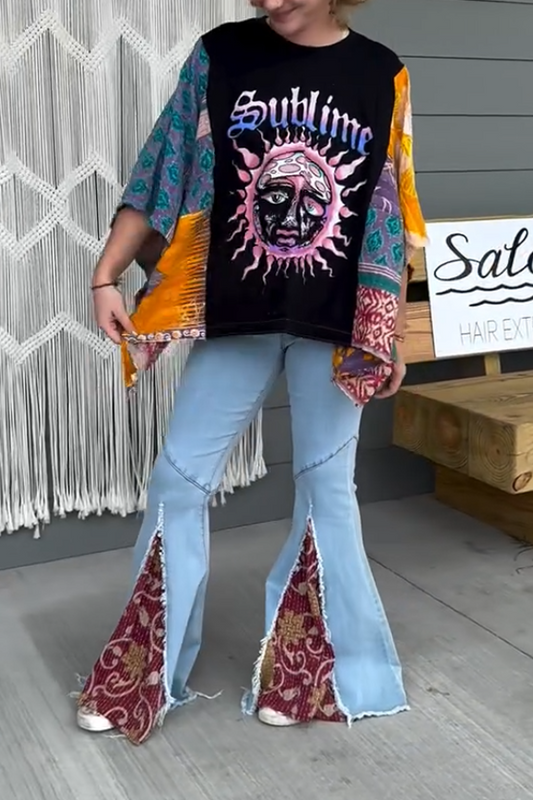 Mix Match Tee Bone Women Top(No Patch)