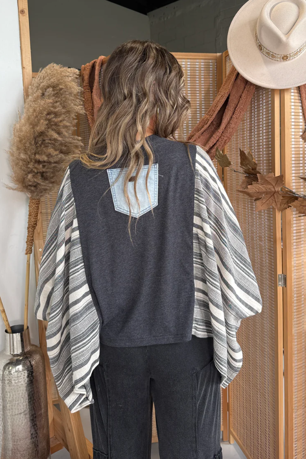 Def Leppard Print Bat Sleeve T-shirt