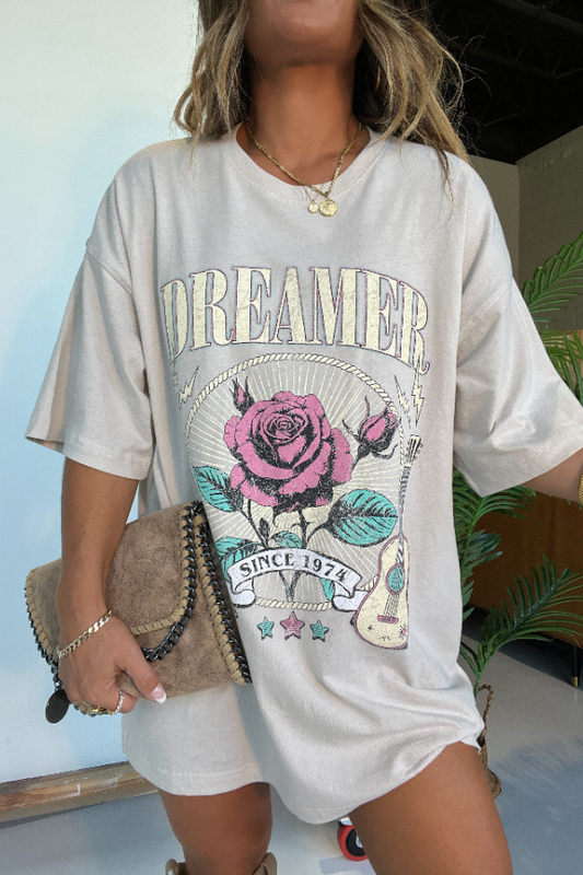 1974 Dreamer Graphic Tee Bone