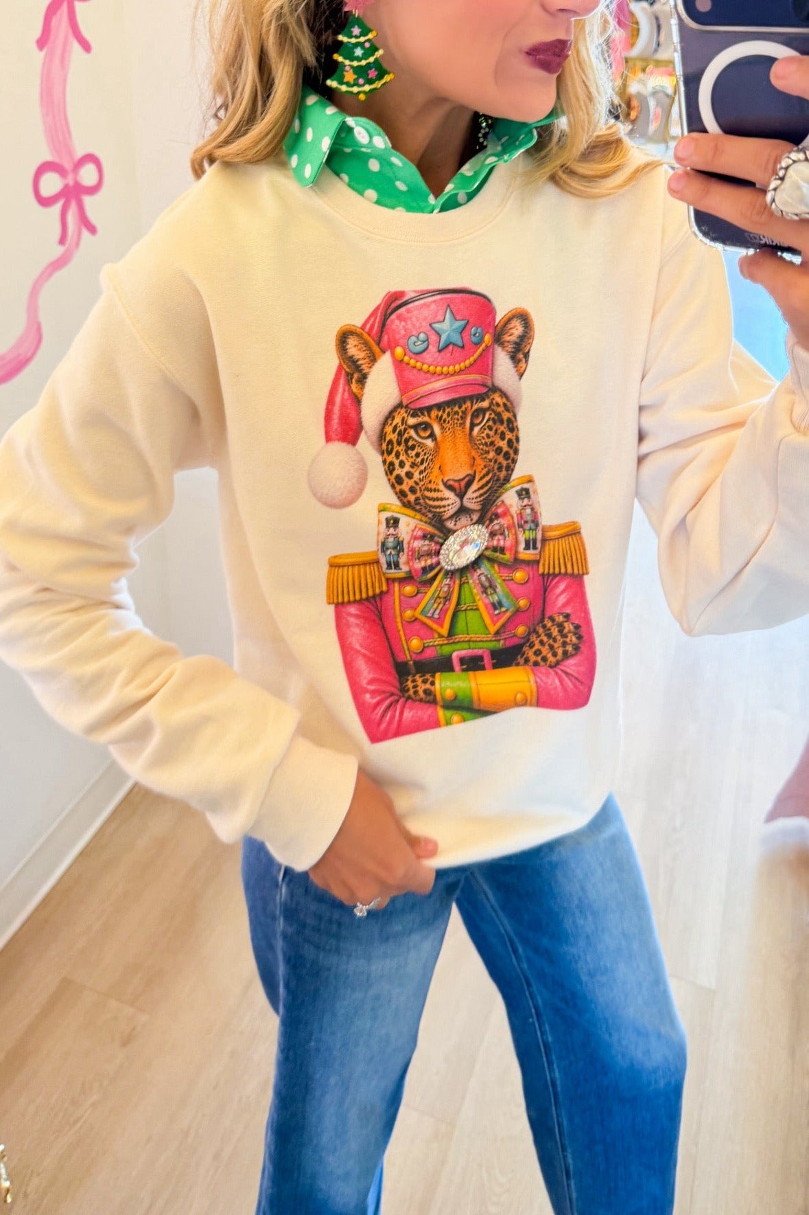 Cheetah Nutcracker Sweatshirt