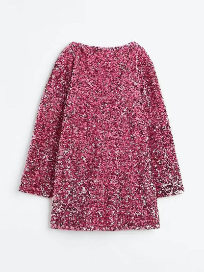 Robe à paillettes avec lien dans le dos