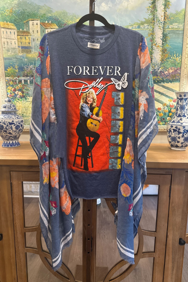 Roper Band Tee Forever Dolly Parton Print Mix & Match Tee（No Patch）