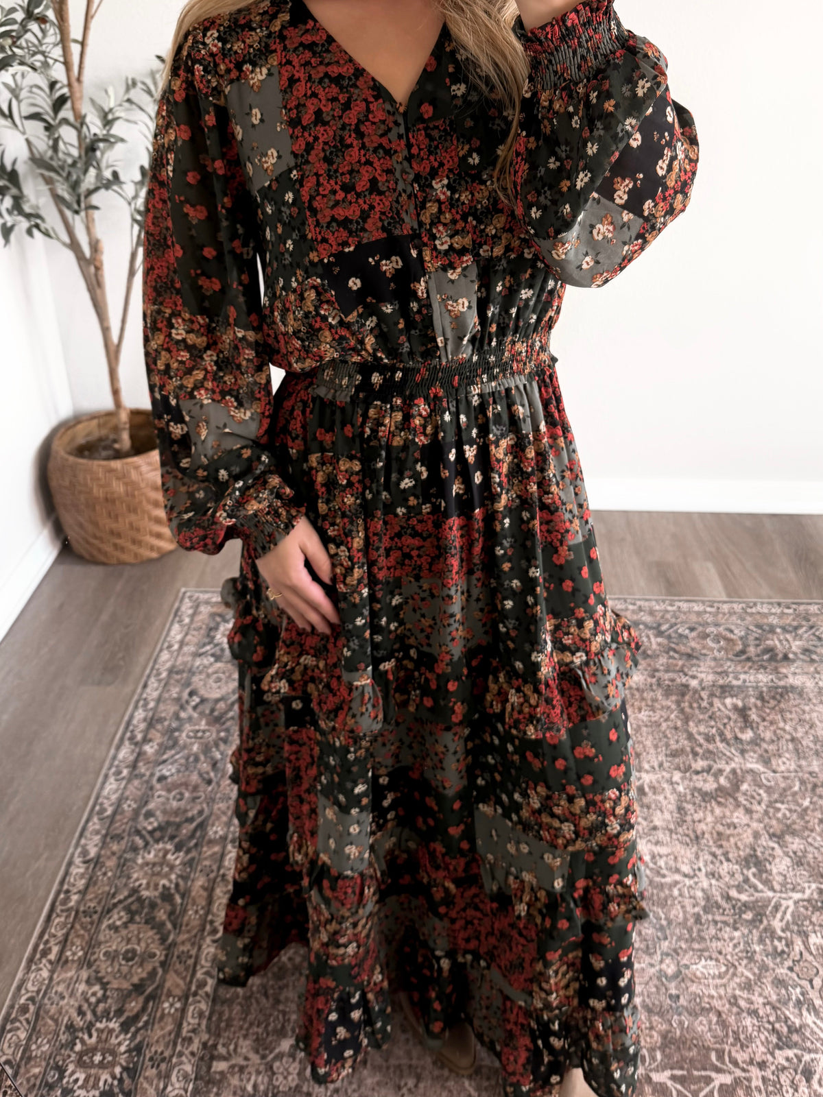 Wildwood Patchwork Maxi Dress