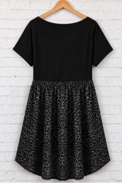 "Johnny Cash" Black Upcycled Dress