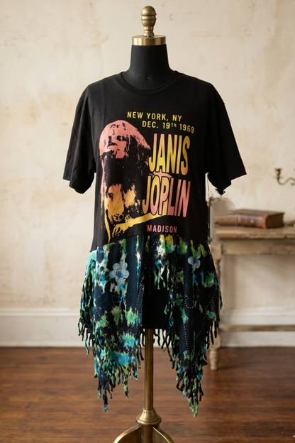 Janis Joplin Recycled Top