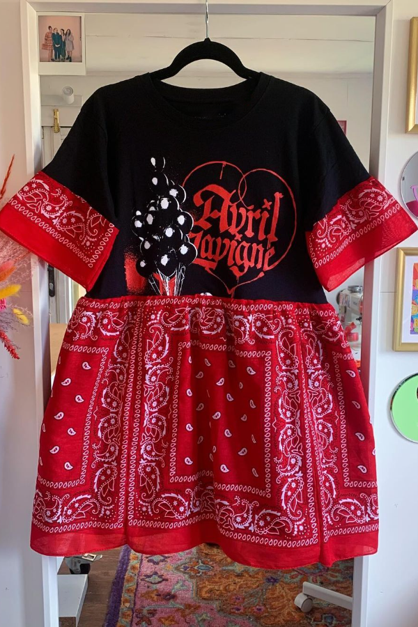 Avril Lavigne Mix Dress