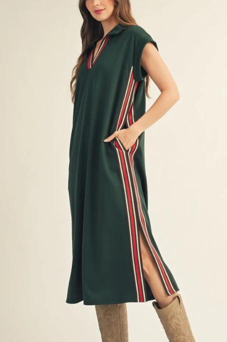 Sporty‑chic Midi Dress