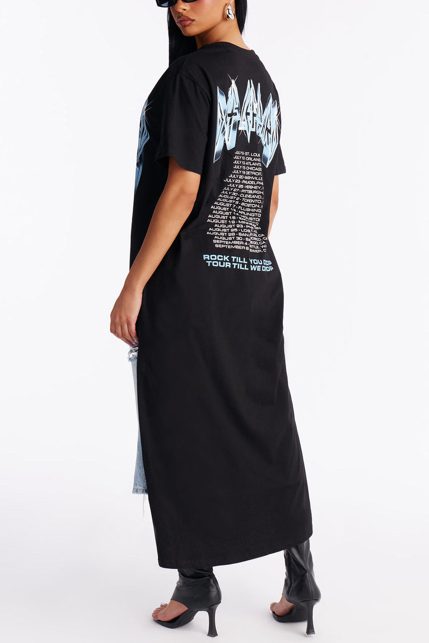 Def Leppard High Low Tee - Black