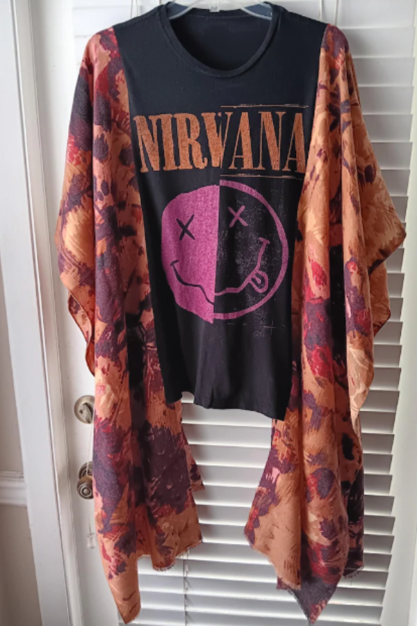 Nirvana T-shirt Poncho