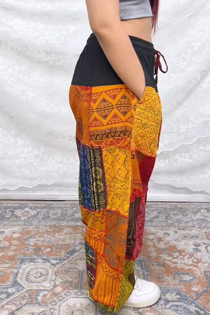 Women's Multicolor Printed Trousers
