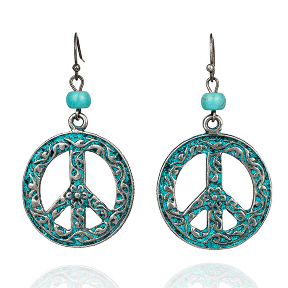 Turquoise Peace Earrings