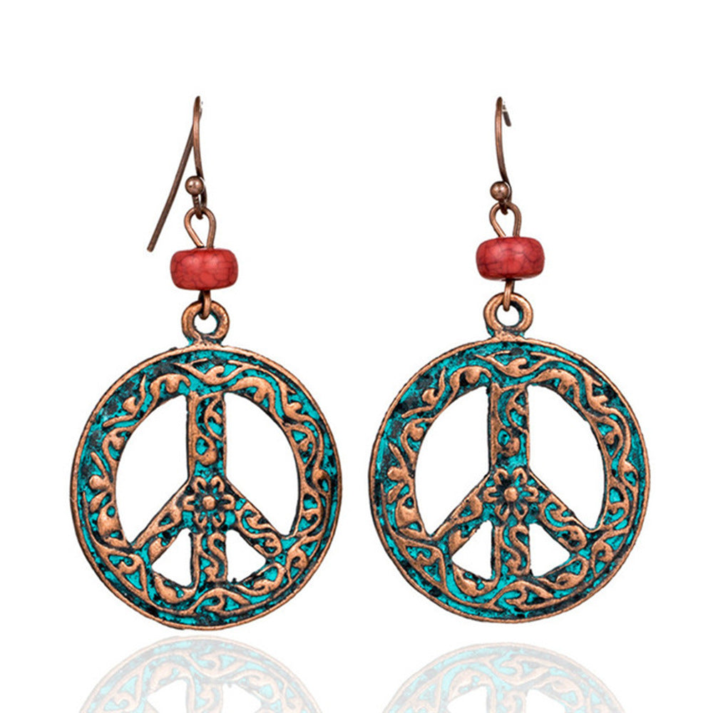 Turquoise Peace Earrings