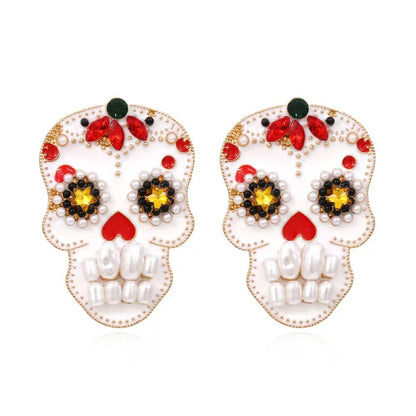 Emily Embellished Skeleton Dangle Earrings