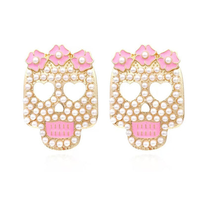Emily Embellished Skeleton Dangle Earrings