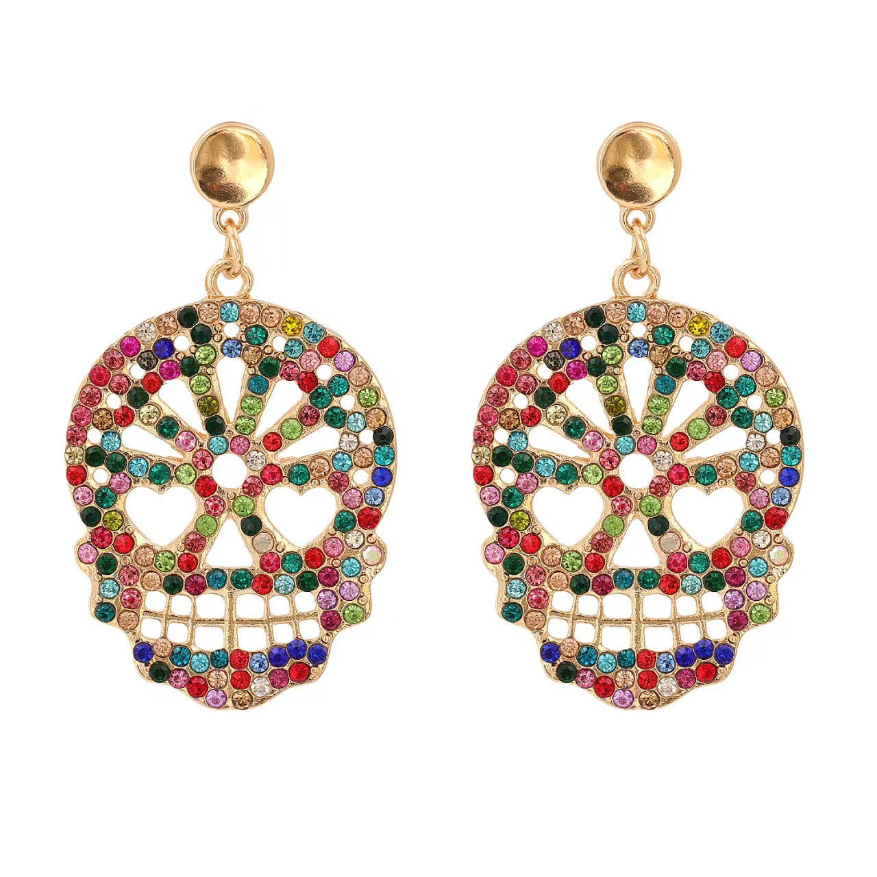 Emily Embellished Skeleton Dangle Earrings