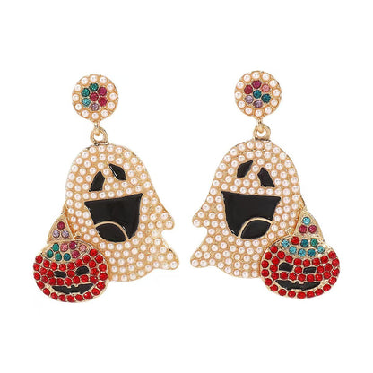 Emily Embellished Skeleton Dangle Earrings