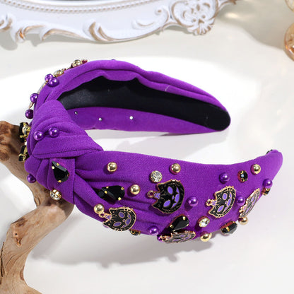 Halloween Cat & Pumpkin Charm Headbands