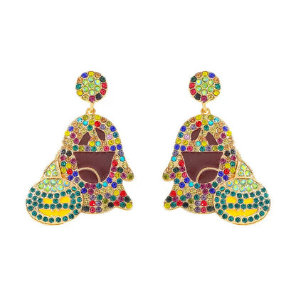 Emily Embellished Skeleton Dangle Earrings