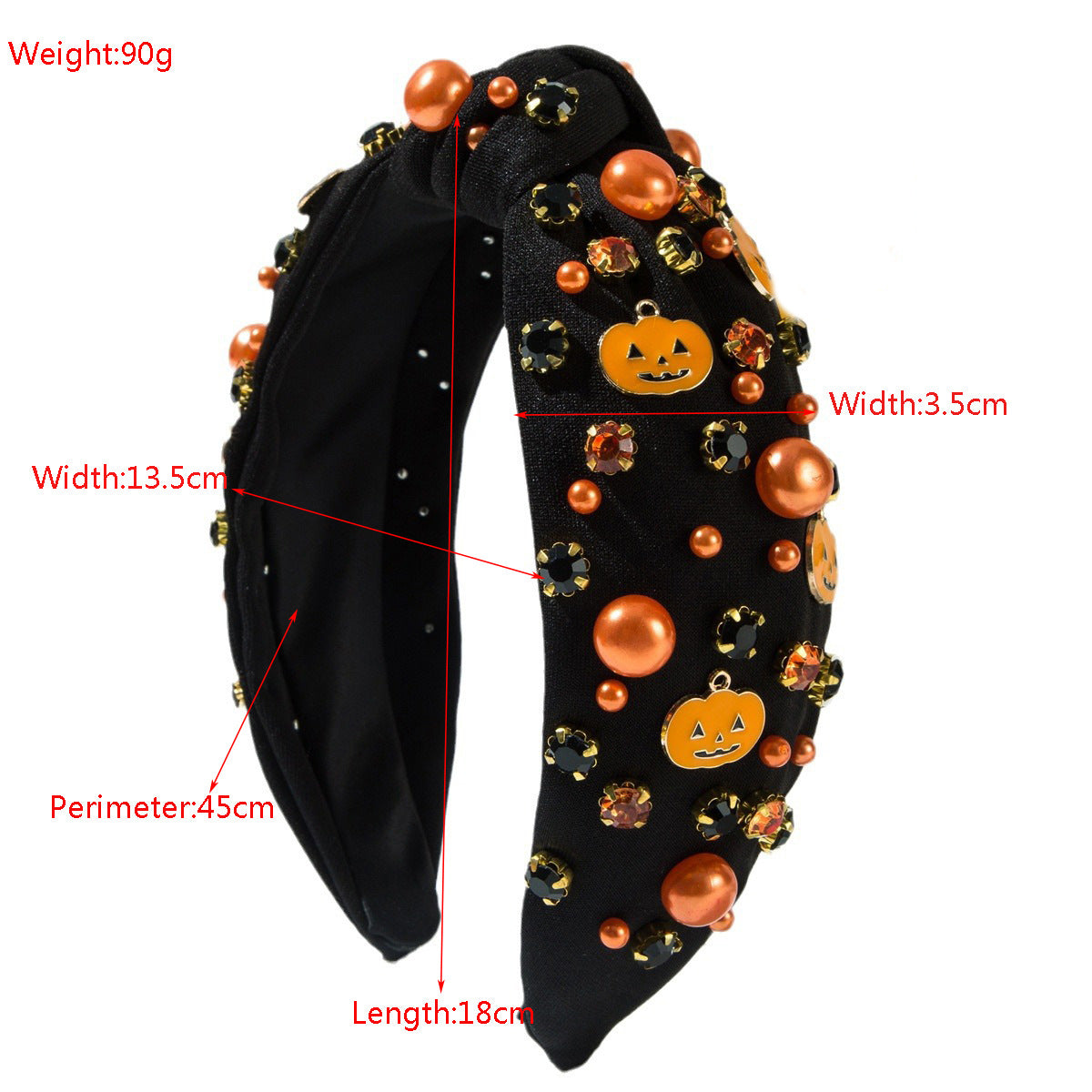 Purple Halloween Charm Headband