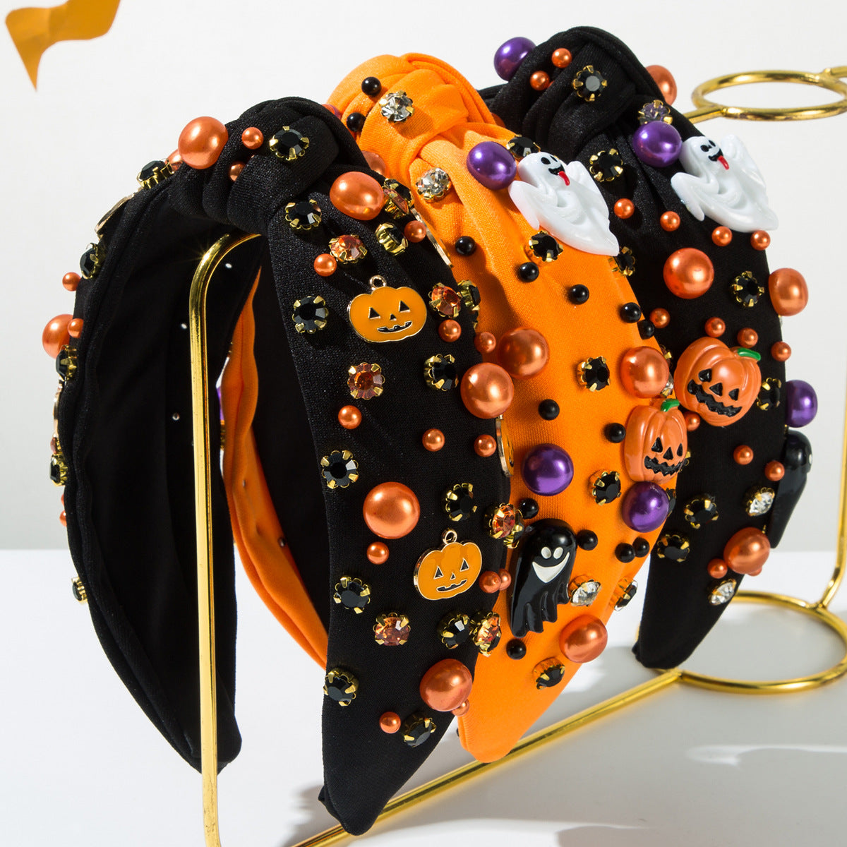 Purple Halloween Charm Headband