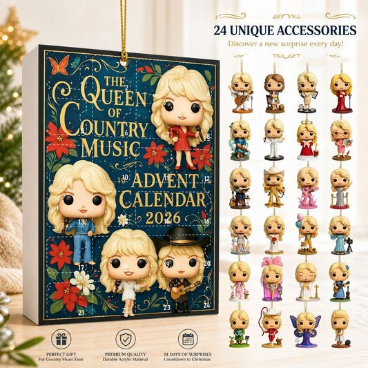 Dolly Parton 24-Day Christmas Countdown Blind Box Advent Calendar – Christmas Tree Ornaments