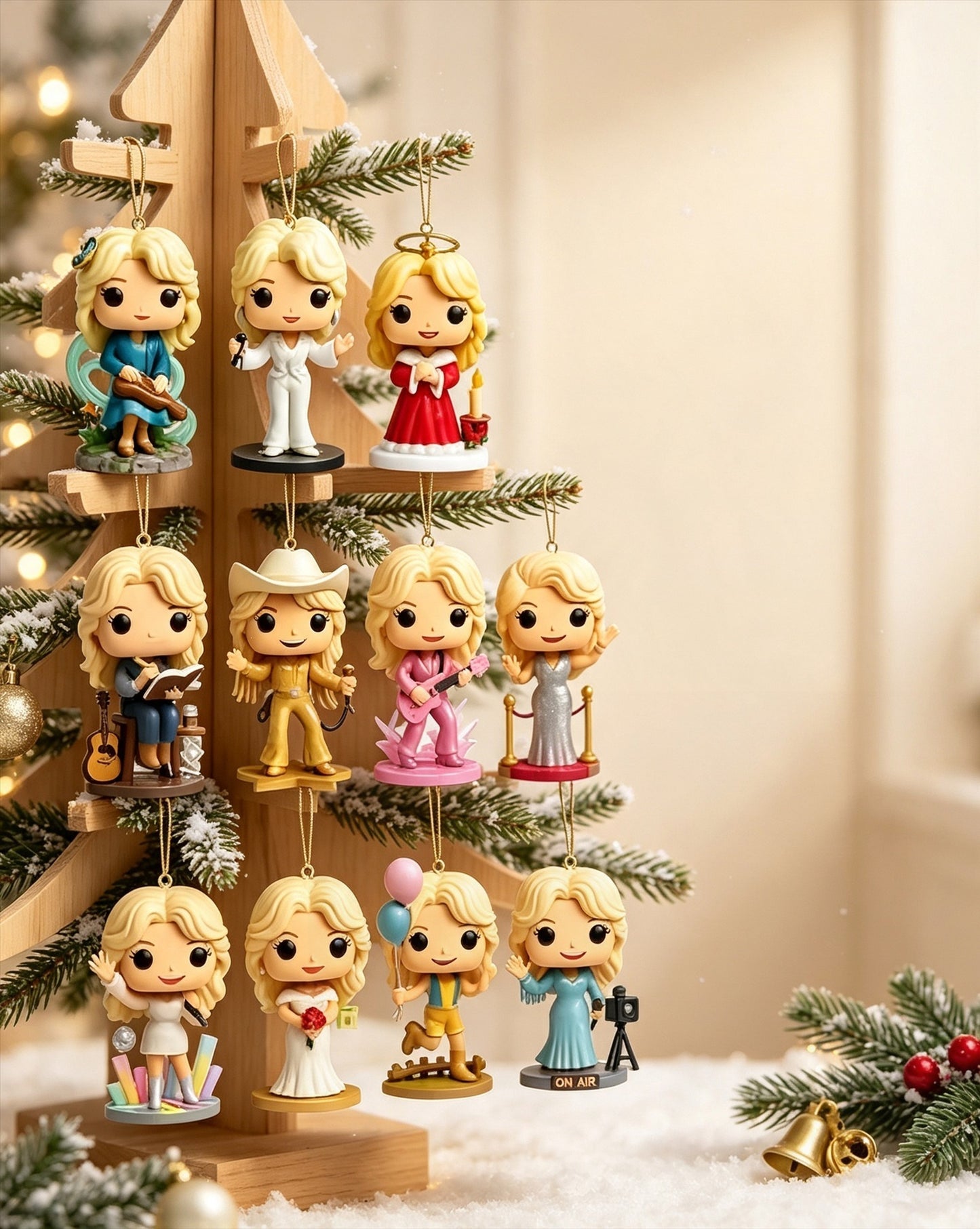 Dolly Parton 24-Day Christmas Countdown Blind Box Advent Calendar – Christmas Tree Ornaments