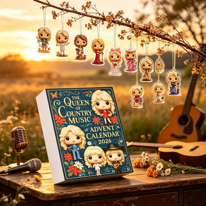 Dolly Parton 24-Day Christmas Countdown Blind Box Advent Calendar – Christmas Tree Ornaments