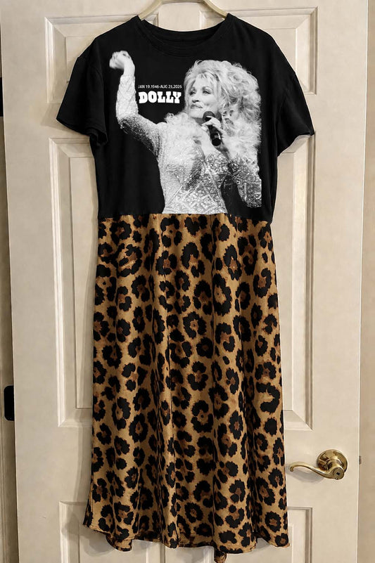 Dolly Parton Paneled Dress