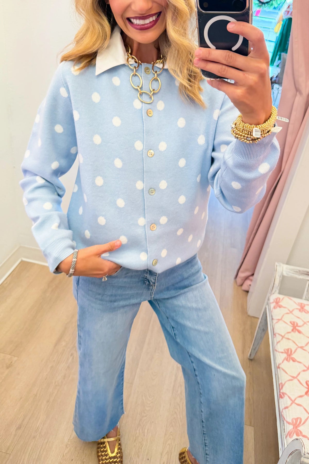 Polka Dot Cardigan