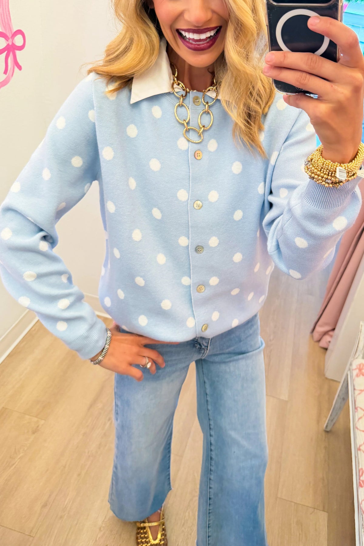 Polka Dot Cardigan