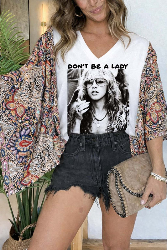Stevie Nicks V-neck Tee（No Patch）