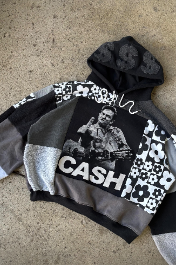Johnny Cash Colorblock Hoodie