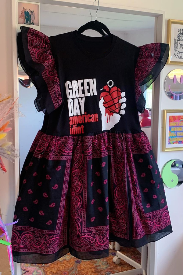 Green Day American Idiot Fly Sleeve Dress