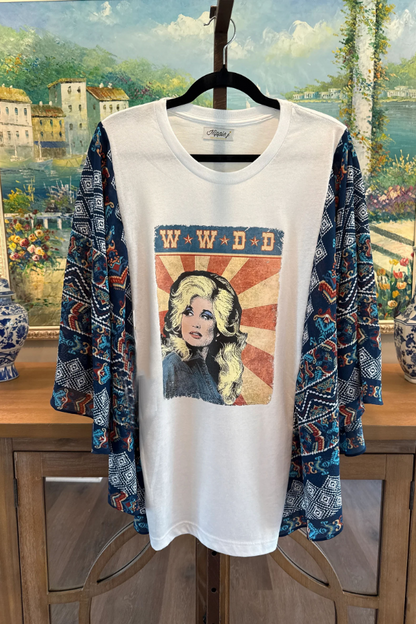 Roper Band Tee Dolly Parton Print Mix & Match Tee（No Patch）