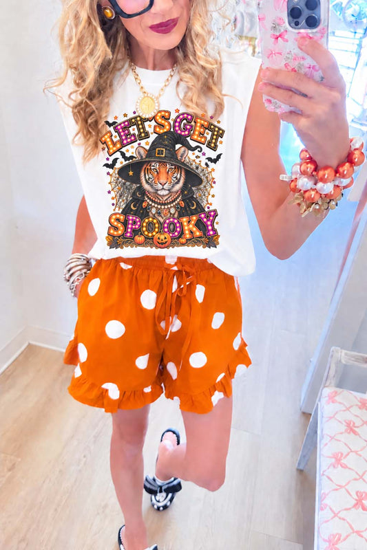 Tiger Witch Jeweled Collar Muscle Tee