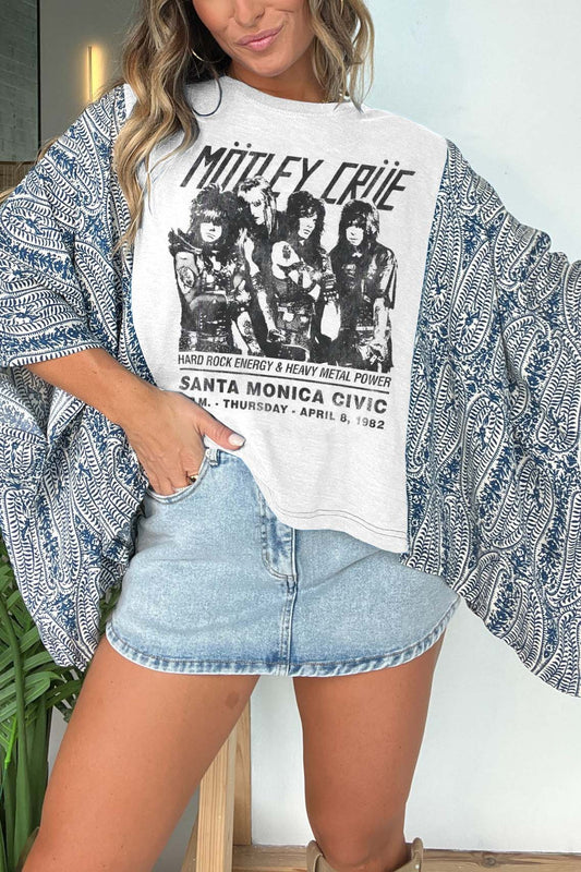 Motley Crue Mix & Match White（No Patch）