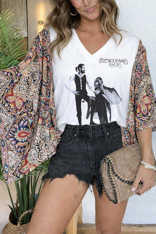 Fleetwood Mac V-neck Tee（No Patch）