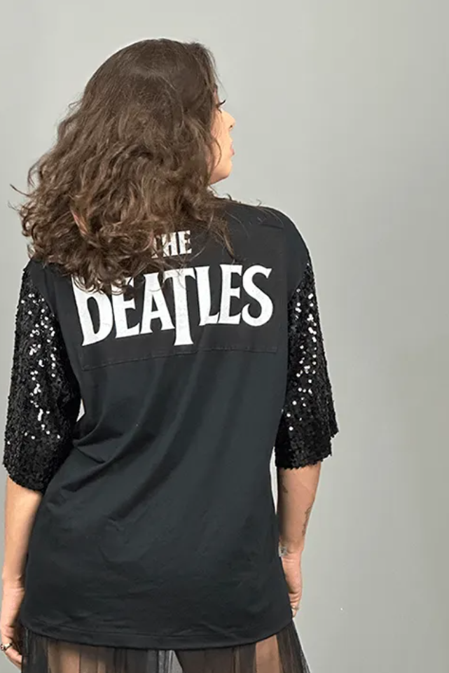 The Beatles Sequined Sleeve Tee