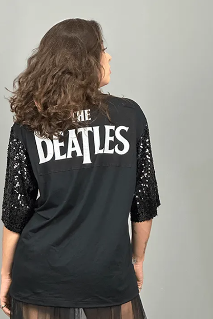 The Beatles Sequined Sleeve Tee