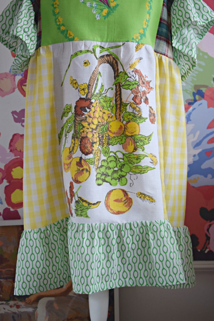 Fruit And Vegetable Recycled Dress