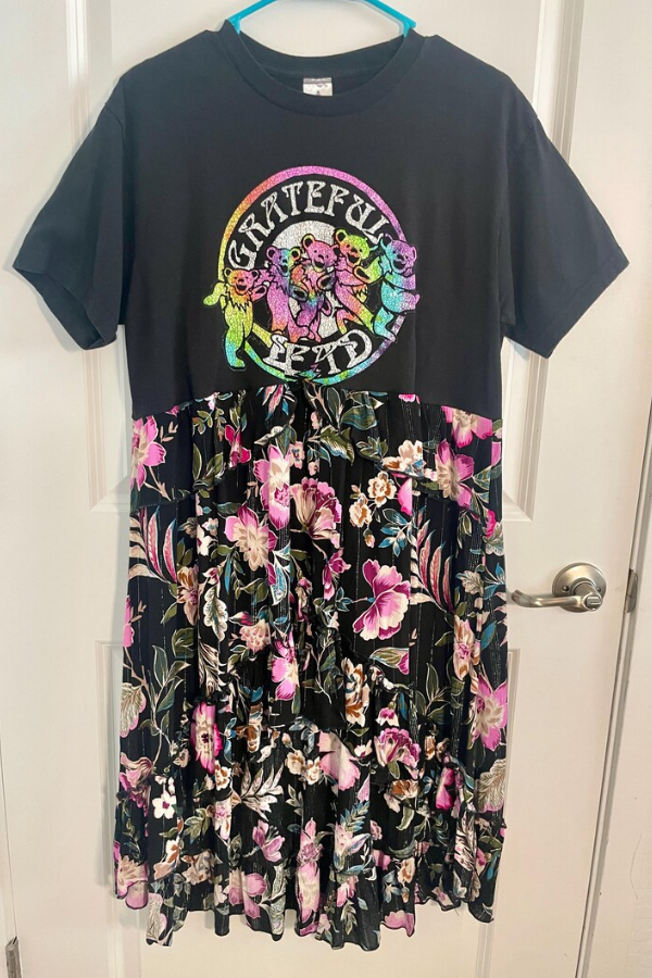 Upcycled Grateful Dead Dress