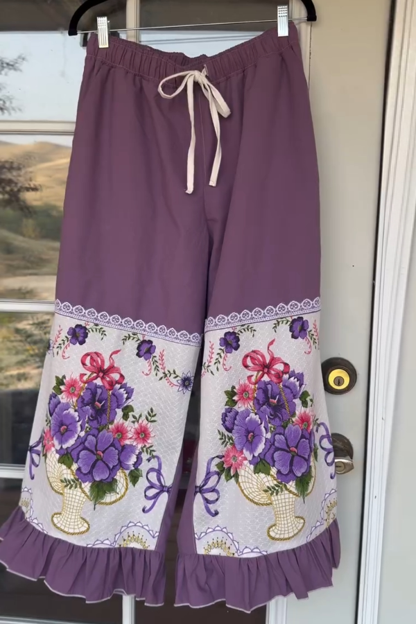 Women's Color-block Patchwork Pants