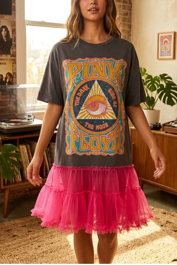 Pink Floyd Upcycled Tee