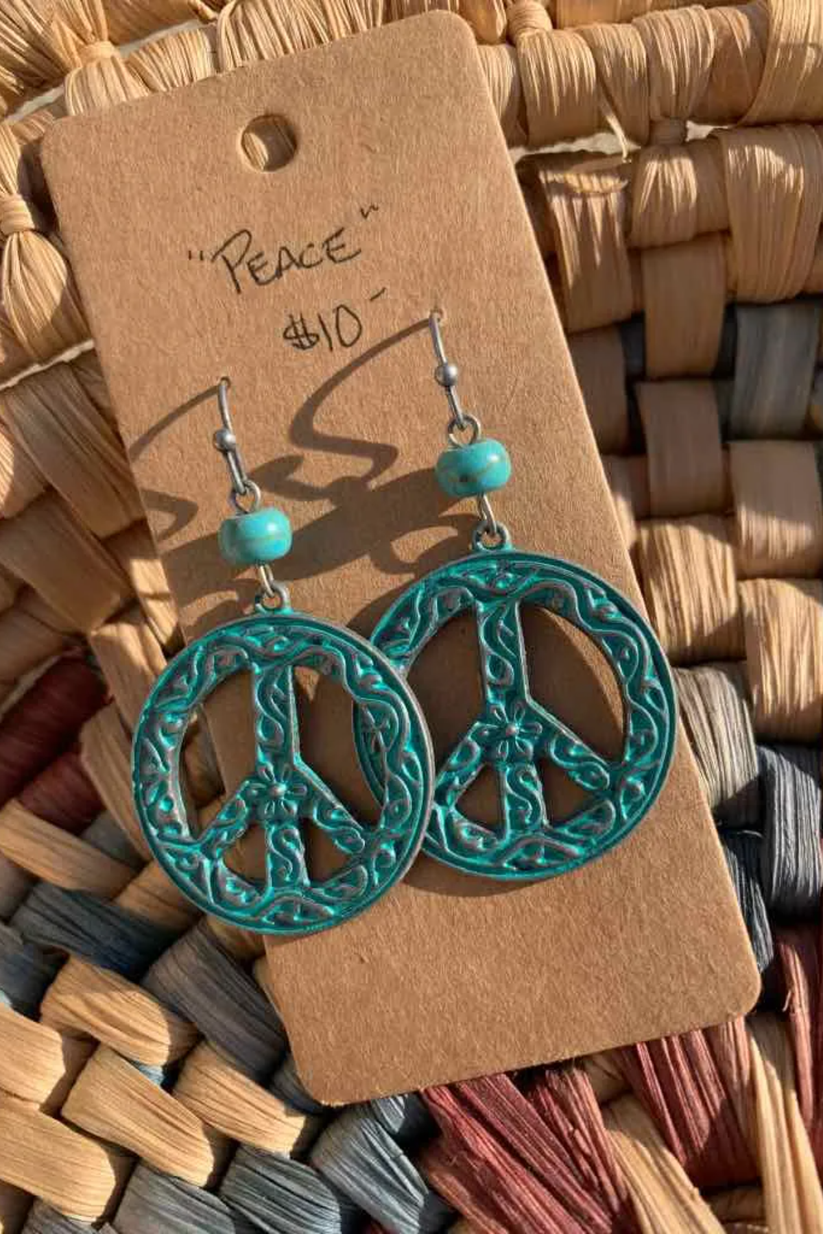 Turquoise Peace Earrings
