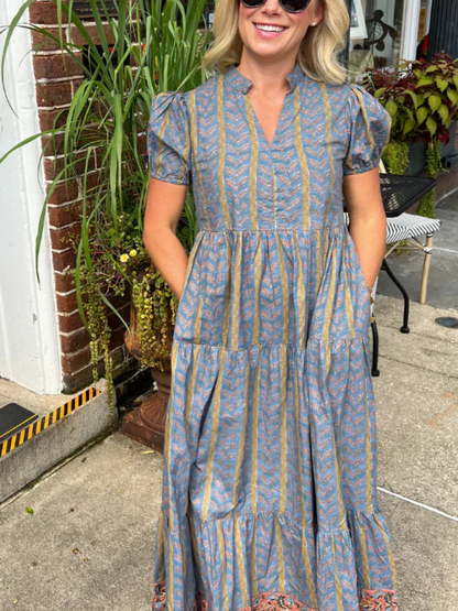 Robe courte Clover, couleur or vintage