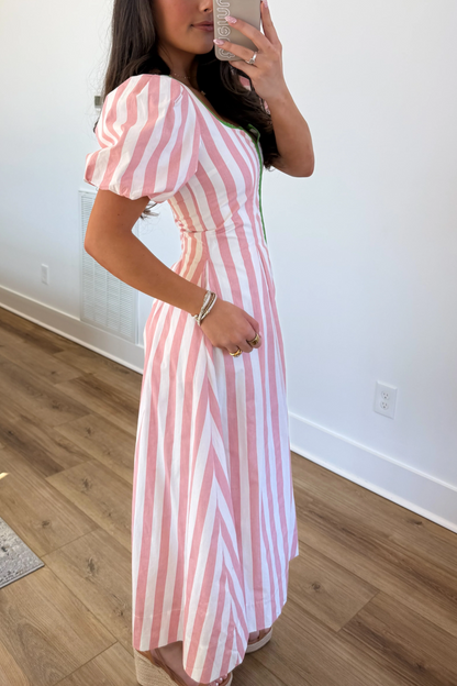 The Carolina Stripe Midi